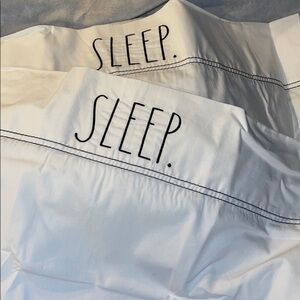 Rae Dunn “Sleep” Set of 2 -100% Cotton Pillowcases
